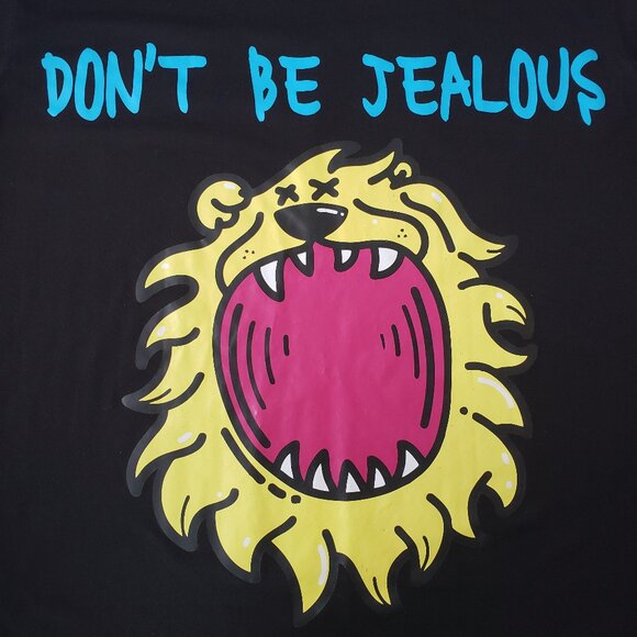 ROAR 2019 Tour Shirt Merch 'Don't Be Jealous' Neon Lightning Lion - Picture 4 of 11